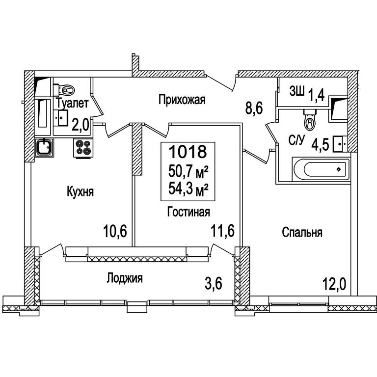 2-BD Apartment Sale, 55 sq. m. at Rasskazovo, Andreya Tarkovskogo Boulevard, Vnukovskoye Settlement, Moscow, Russia #1 2-BD Apartment Sale, 55 sq. m. at Rasskazovo, Andreya Tarkovskogo Boulevard, Vnukovskoye Settlement, Moscow, Russia #1