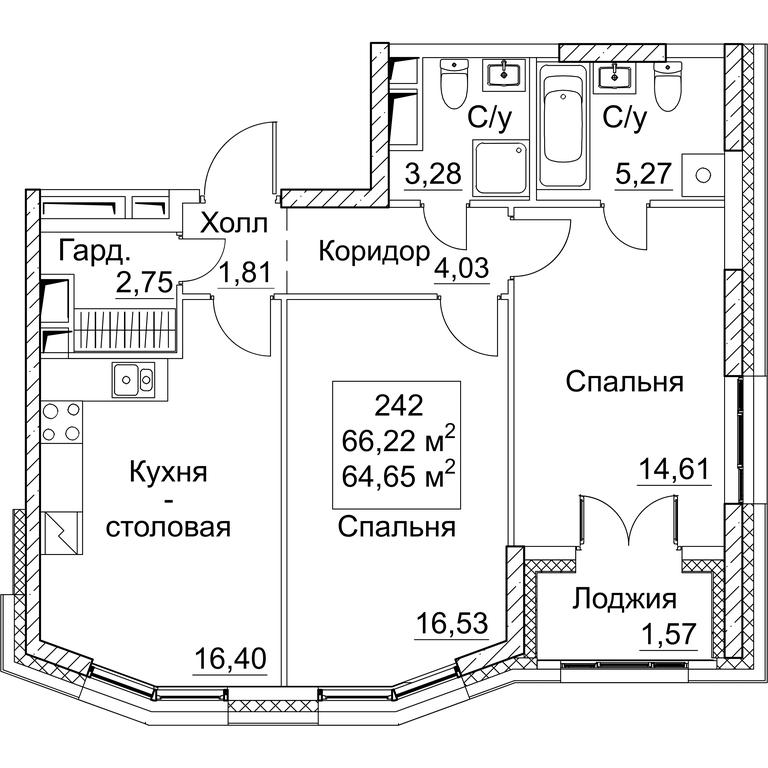 2-BD Apartment Sale, 66.22 sq. m. at SEZAR CITY, 2nd Khoroshyovsky Drive, Moscow, Russia #1 2-BD Apartment Sale, 66.22 sq. m. at SEZAR CITY, 2nd Khoroshyovsky Drive, Moscow, Russia #1