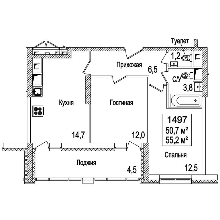 2-BD Apartment Sale, 55.6 sq. m. at Rasskazovo, Andreya Tarkovskogo Boulevard, Vnukovskoye Settlement, Moscow, Russia #1 2-BD Apartment Sale, 55.6 sq. m. at Rasskazovo, Andreya Tarkovskogo Boulevard, Vnukovskoye Settlement, Moscow, Russia #1