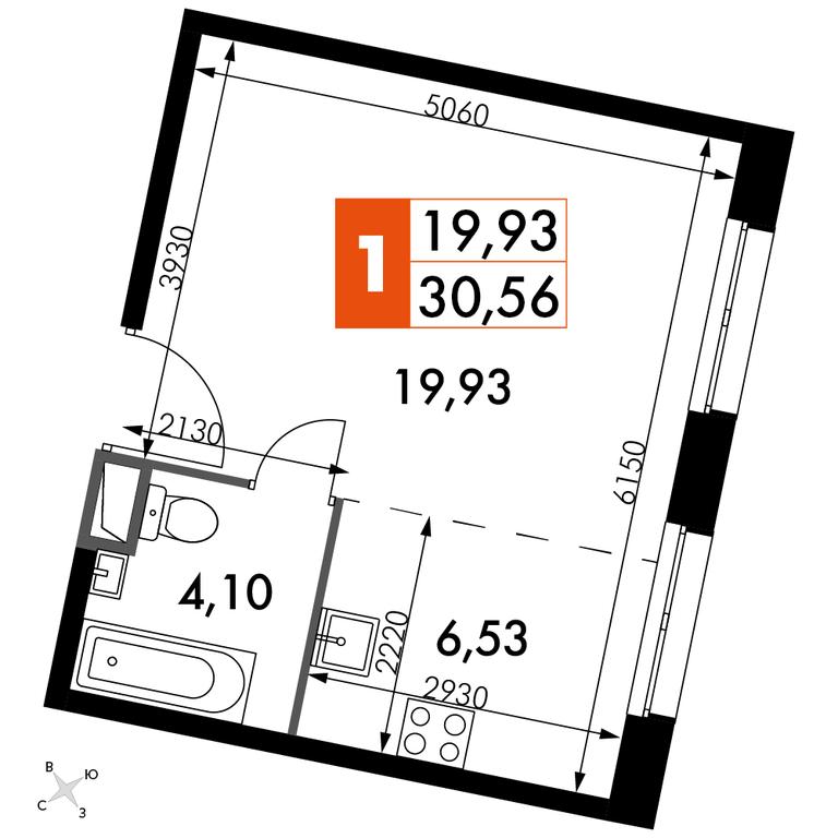 Apartment Sale, 30.56 sq. m. at Dvizhenie. Govorovo, Центральная улица, 47, деревня Говорово, поселение Московский, Москва, Россия #1