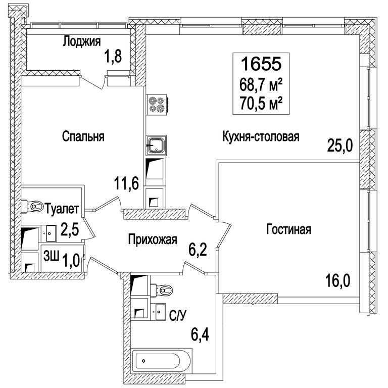 2-BD Apartment Sale, 70.5 sq. m. at Rasskazovo, Andreya Tarkovskogo Boulevard, Vnukovskoye Settlement, Moscow, Russia #2 2-BD Apartment Sale, 70.5 sq. m. at Rasskazovo, Andreya Tarkovskogo Boulevard, Vnukovskoye Settlement, Moscow, Russia #2
