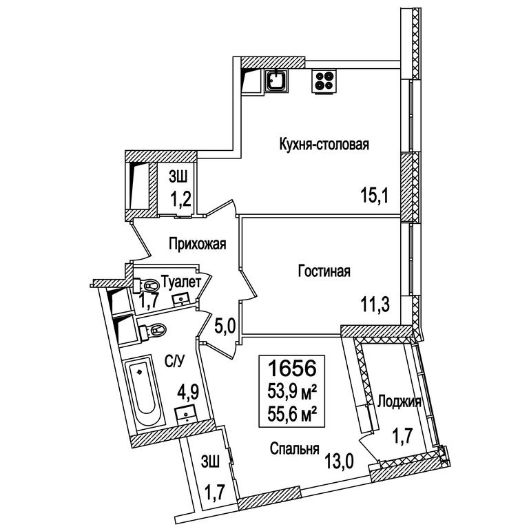 2-BD Apartment Sale, 55.8 sq. m. at Rasskazovo, Andreya Tarkovskogo Boulevard, Vnukovskoye Settlement, Moscow, Russia #2 2-BD Apartment Sale, 55.8 sq. m. at Rasskazovo, Andreya Tarkovskogo Boulevard, Vnukovskoye Settlement, Moscow, Russia #2