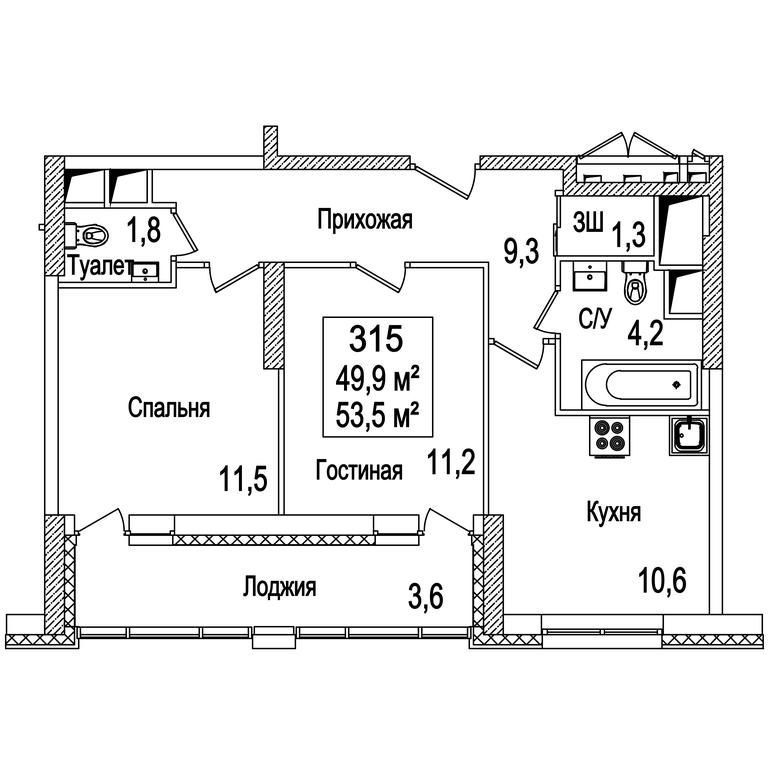 2-BD Apartment Sale, 54平方米 at Rasskazovo, Andreya Tarkovskogo Boulevard, Vnukovskoye Settlement, Moscow, Russia #2 2-BD Apartment Sale, 54平方米 at Rasskazovo, Andreya Tarkovskogo Boulevard, Vnukovskoye Settlement, Moscow, Russia #2
