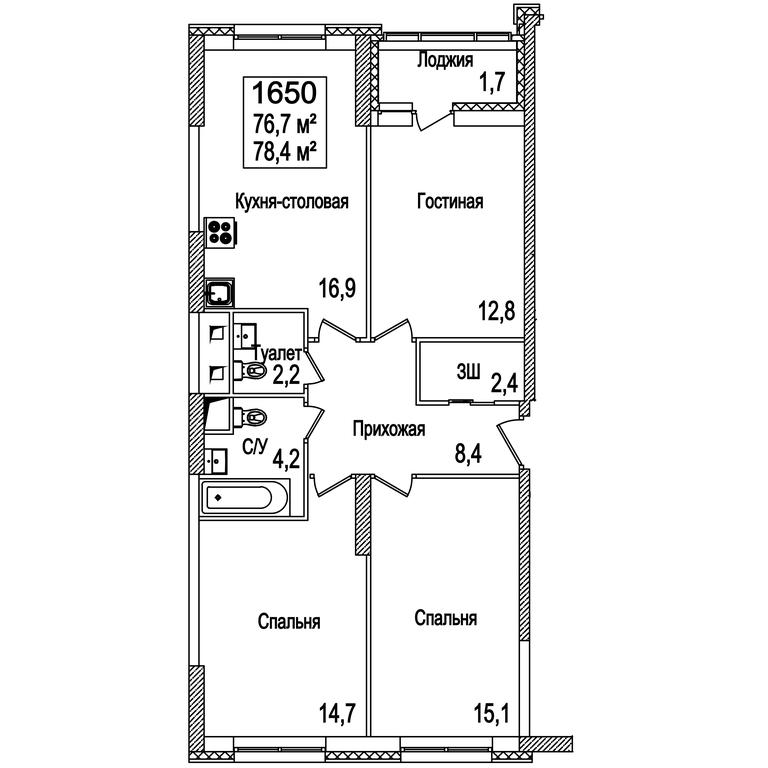 3-BD Apartment Sale, 78.8平方米 at Rasskazovo, Andreya Tarkovskogo Boulevard, Vnukovskoye Settlement, Moscow, Russia #1 3-BD Apartment Sale, 78.8平方米 at Rasskazovo, Andreya Tarkovskogo Boulevard, Vnukovskoye Settlement, Moscow, Russia #1