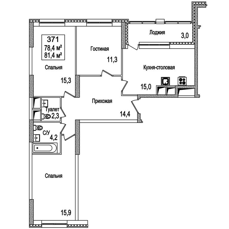 3-BD Apartment Sale, 82 sq. m. at Rasskazovo, Andreya Tarkovskogo Boulevard, Vnukovskoye Settlement, Moscow, Russia #1 3-BD Apartment Sale, 82 sq. m. at Rasskazovo, Andreya Tarkovskogo Boulevard, Vnukovskoye Settlement, Moscow, Russia #1