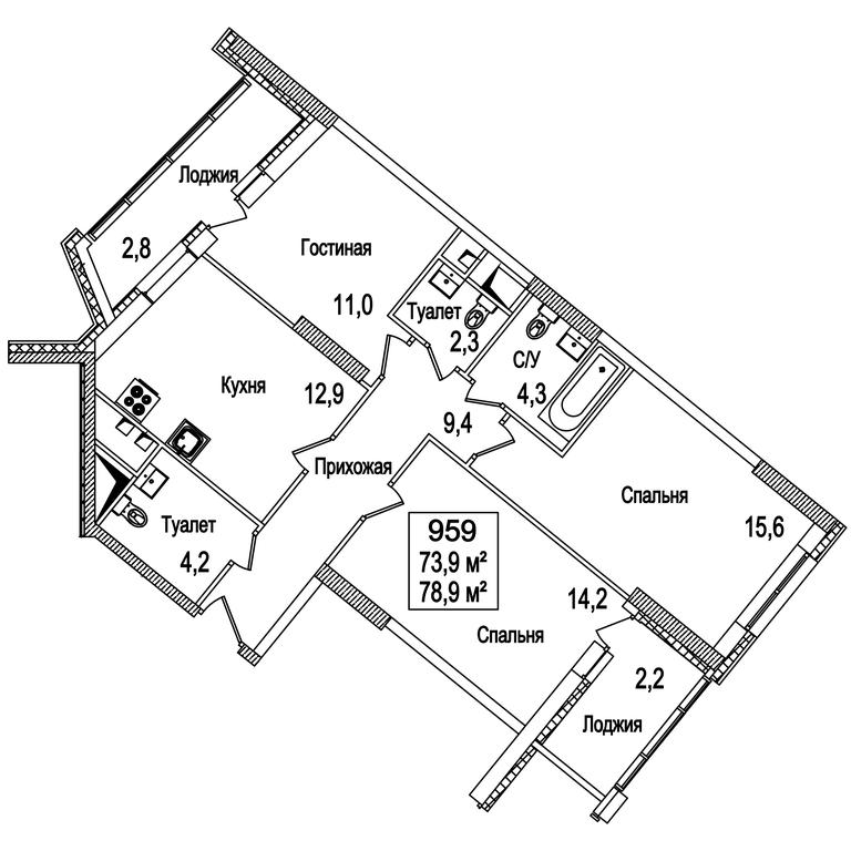 3-BD Apartment Sale, 79.4 sq. m. at Rasskazovo, Andreya Tarkovskogo Boulevard, Vnukovskoye Settlement, Moscow, Russia #2 3-BD Apartment Sale, 79.4 sq. m. at Rasskazovo, Andreya Tarkovskogo Boulevard, Vnukovskoye Settlement, Moscow, Russia #2