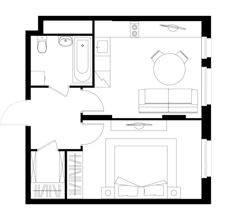 Apartment Sale, 41.4 sq. m. at Peredelkino Blizhnee, Korneya Chukovskogo Street, 1, Vnukovskoye Settlement, Moscow, Russia #1 Apartment Sale, 41.4 sq. m. at Peredelkino Blizhnee, Korneya Chukovskogo Street, 1, Vnukovskoye Settlement, Moscow, Russia #1