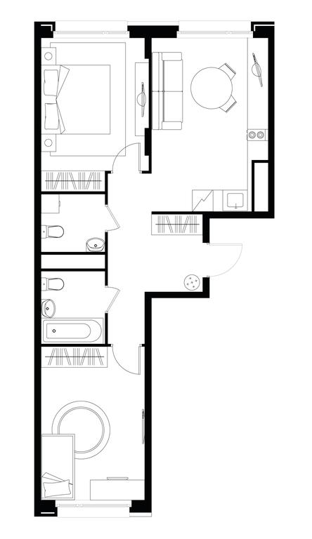 2-BD Apartment Sale, 59 sq. m. at Peredelkino Blizhnee, Korneya Chukovskogo Street, 1, Vnukovskoye Settlement, Moscow, Russia #1 2-BD Apartment Sale, 59 sq. m. at Peredelkino Blizhnee, Korneya Chukovskogo Street, 1, Vnukovskoye Settlement, Moscow, Russia #1