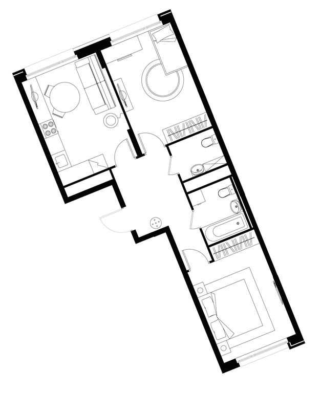 2-BD Apartment Sale, 57.3 sq. m. at Peredelkino Blizhnee, Korneya Chukovskogo Street, 1, Vnukovskoye Settlement, Moscow, Russia #1 2-BD Apartment Sale, 57.3 sq. m. at Peredelkino Blizhnee, Korneya Chukovskogo Street, 1, Vnukovskoye Settlement, Moscow, Russia #1