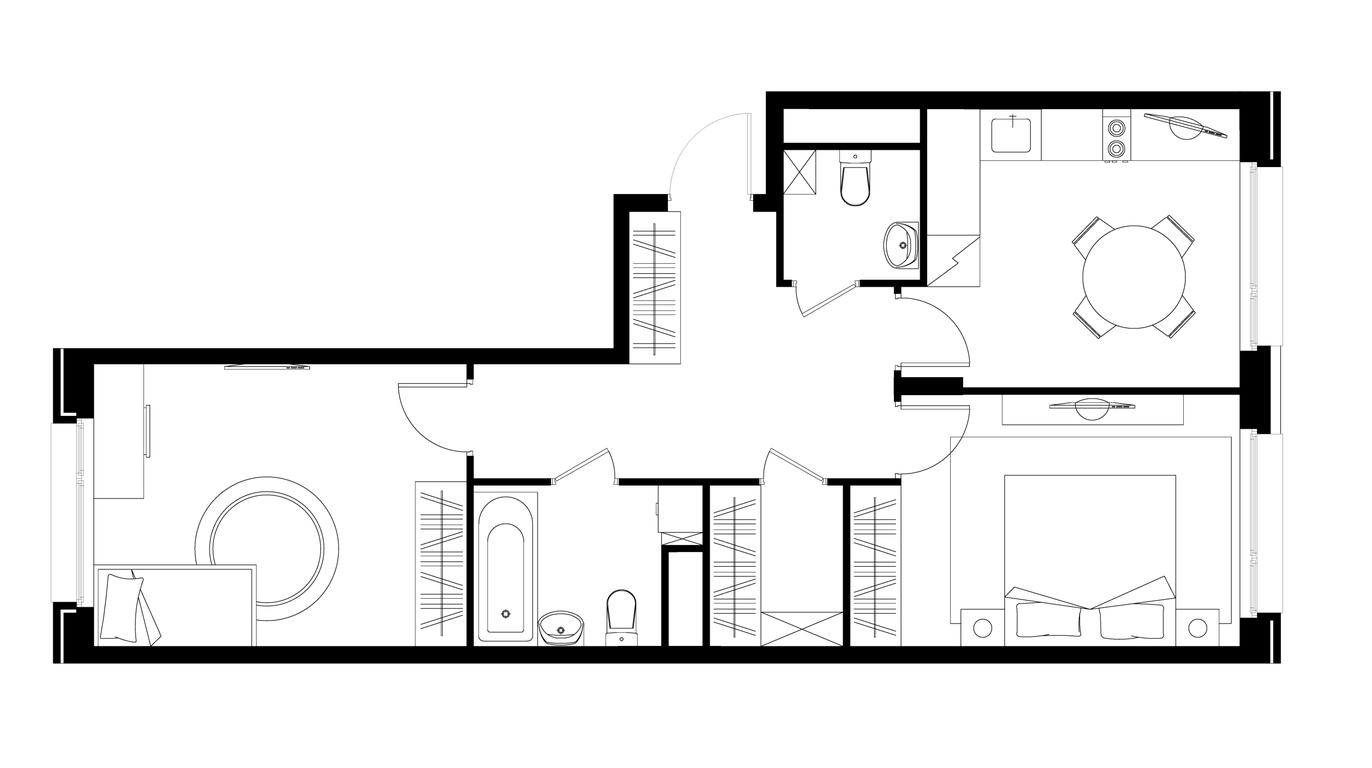 2-BD Apartment Sale, 60.1 sq. m. at Peredelkino Blizhnee, Korneya Chukovskogo Street, 1, Vnukovskoye Settlement, Moscow, Russia #1 2-BD Apartment Sale, 60.1 sq. m. at Peredelkino Blizhnee, Korneya Chukovskogo Street, 1, Vnukovskoye Settlement, Moscow, Russia #1