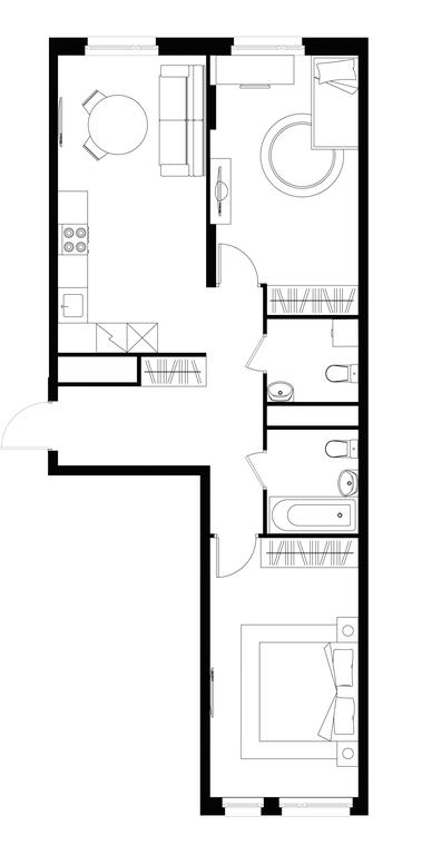 2-BD Apartment Sale, 66.8 sq. m. at Peredelkino Blizhnee, Korneya Chukovskogo Street, 1, Vnukovskoye Settlement, Moscow, Russia #1 2-BD Apartment Sale, 66.8 sq. m. at Peredelkino Blizhnee, Korneya Chukovskogo Street, 1, Vnukovskoye Settlement, Moscow, Russia #1