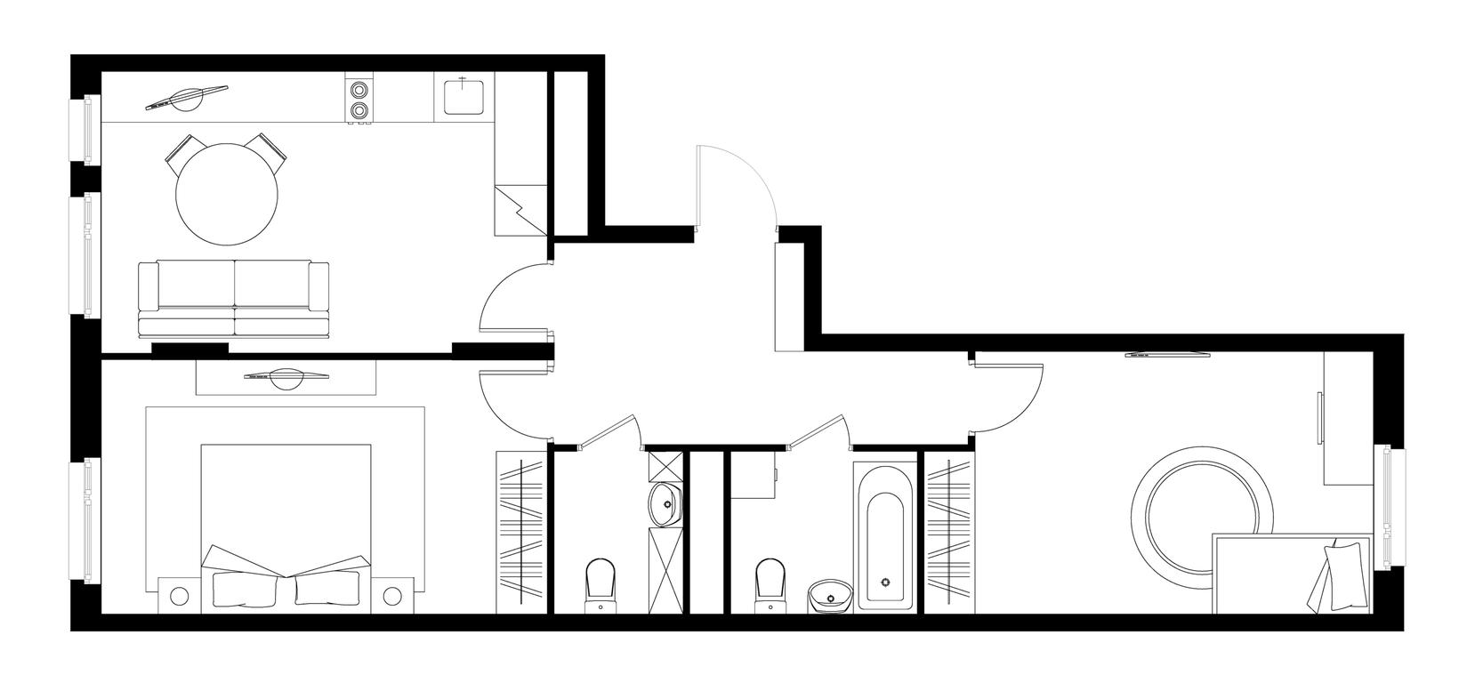 2-BD Apartment Sale, 64.9平方米 at Peredelkino Blizhnee, Korneya Chukovskogo Street, 1, Vnukovskoye Settlement, Moscow, Russia #1