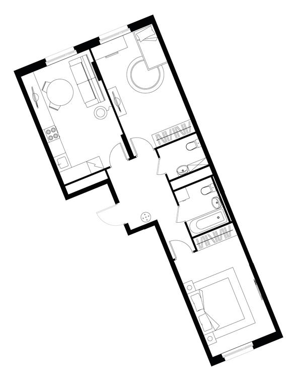 2-BD Apartment Sale, 64.7 sq. m. at Peredelkino Blizhnee, Korneya Chukovskogo Street, 1, Vnukovskoye Settlement, Moscow, Russia #1 2-BD Apartment Sale, 64.7 sq. m. at Peredelkino Blizhnee, Korneya Chukovskogo Street, 1, Vnukovskoye Settlement, Moscow, Russia #1