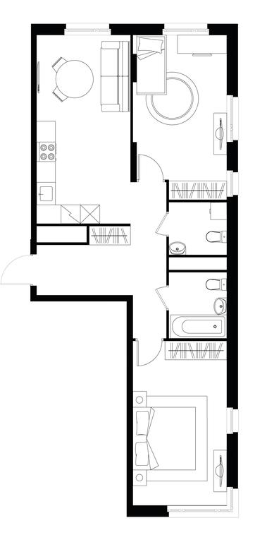2-BD Apartment Sale, 66.8 sq. m. at Peredelkino Blizhnee, Korneya Chukovskogo Street, 1, Vnukovskoye Settlement, Moscow, Russia #1 2-BD Apartment Sale, 66.8 sq. m. at Peredelkino Blizhnee, Korneya Chukovskogo Street, 1, Vnukovskoye Settlement, Moscow, Russia #1
