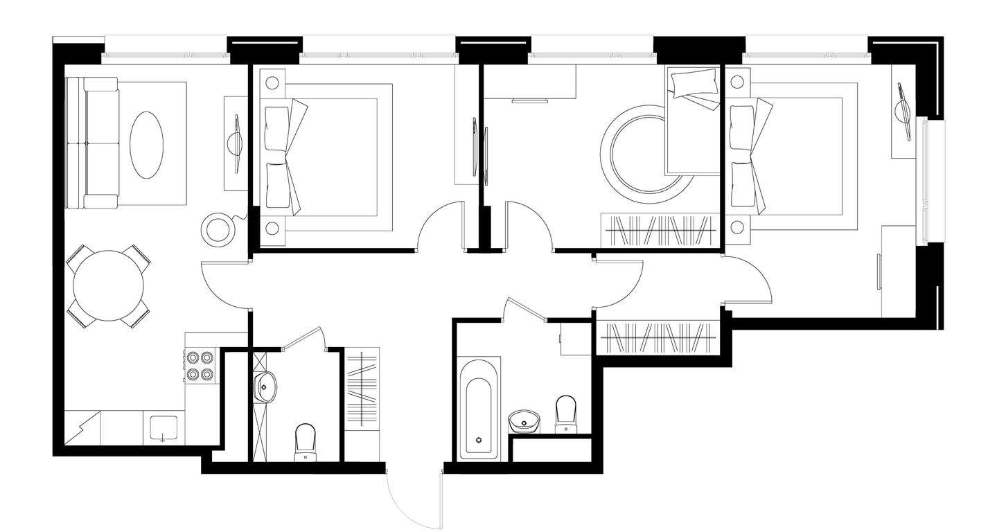 3-BD Apartment Sale, 81.3 sq. m. at Peredelkino Blizhnee, Korneya Chukovskogo Street, 1, Vnukovskoye Settlement, Moscow, Russia #1 3-BD Apartment Sale, 81.3 sq. m. at Peredelkino Blizhnee, Korneya Chukovskogo Street, 1, Vnukovskoye Settlement, Moscow, Russia #1
