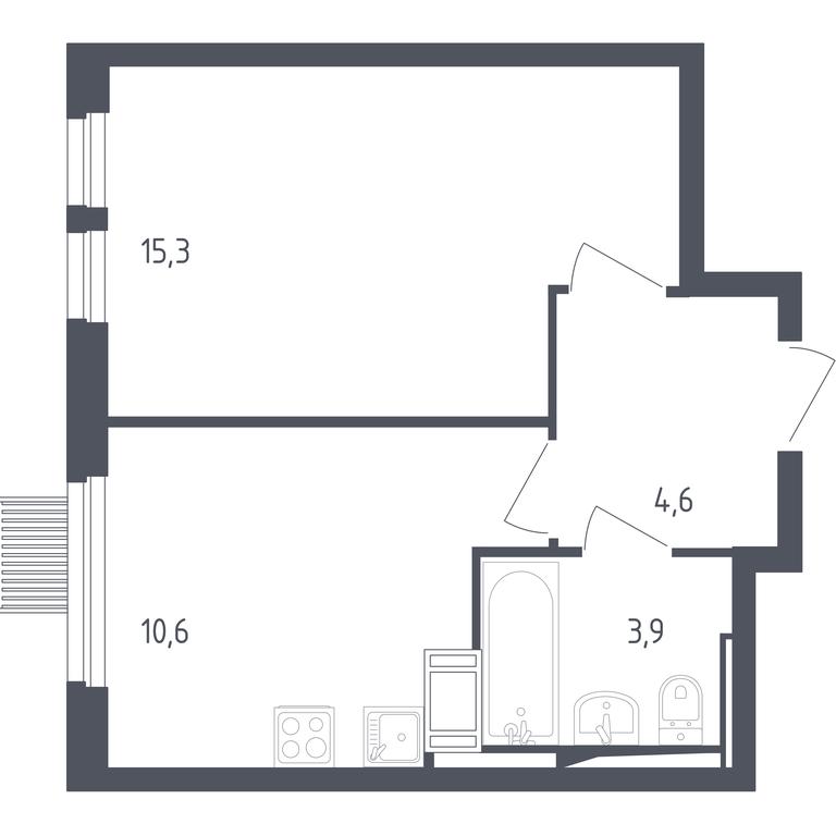 Apartment Sale, 33.6 sq. m. at Mytishchi Park, Silikatnaya ulitsa, 41к3, Mytischi, Moscow Region, Russia #1 Apartment Sale, 33.6 sq. m. at Mytishchi Park, Silikatnaya ulitsa, 41к3, Mytischi, Moscow Region, Russia #1