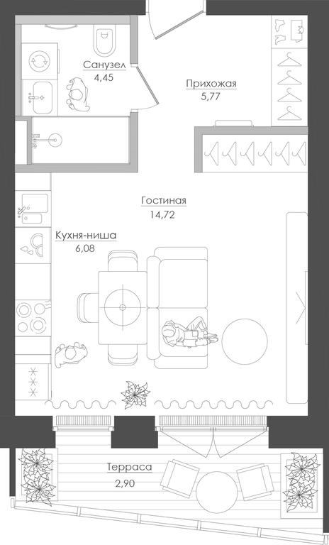 Apartment Sale, 34.63 sq. m. at Seliger City, Ilmenskiy Drive, 14к3, Moscow, Russia #1 Apartment Sale, 34.63 sq. m. at Seliger City, Ilmenskiy Drive, 14к3, Moscow, Russia #1
