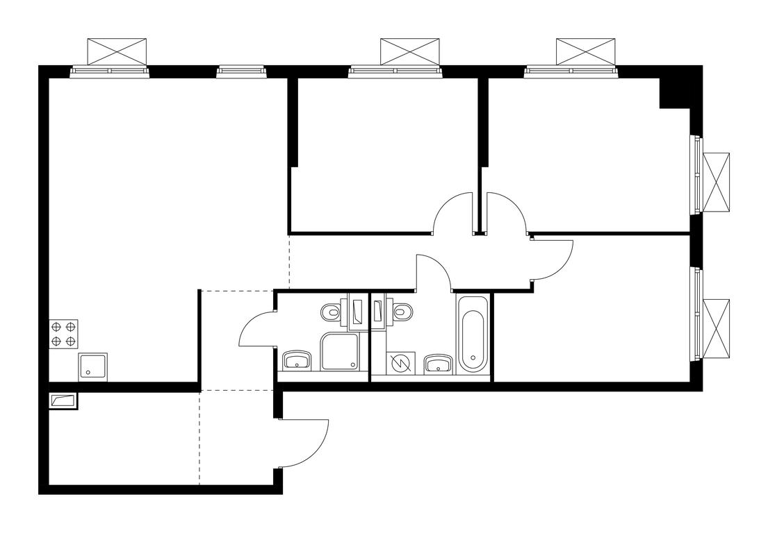 3-BD Apartment Sale, 84.4平方米 at Izmailovskiy Les, Reutovskaya Street, 11, Balashikha, Moscow Region, Russia #1 3-BD Apartment Sale, 84.4平方米 at Izmailovskiy Les, Reutovskaya Street, 11, Balashikha, Moscow Region, Russia #1