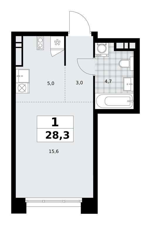 Apartment Sale, 28.3平方米 at Prokshino, Prokshino Residential Complex, Sosenskoye Settlement, Moscow, Russia #1 Apartment Sale, 28.3平方米 at Prokshino, Prokshino Residential Complex, Sosenskoye Settlement, Moscow, Russia #1