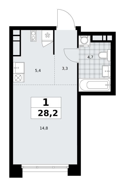 Apartment Sale, 28.2平方米 at Prokshino, Prokshino Residential Complex, Sosenskoye Settlement, Moscow, Russia #1 Apartment Sale, 28.2平方米 at Prokshino, Prokshino Residential Complex, Sosenskoye Settlement, Moscow, Russia #1