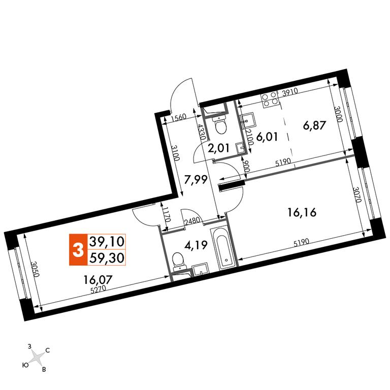 3-BD Apartment Sale, 59.3 sq. m. at Dvizhenie. Govorovo, Центральная улица, 47, деревня Говорово, поселение Московский, Москва, Россия #1 3-BD Apartment Sale, 59.3 sq. m. at Dvizhenie. Govorovo, Центральная улица, 47, деревня Говорово, поселение Московский, Москва, Россия #1