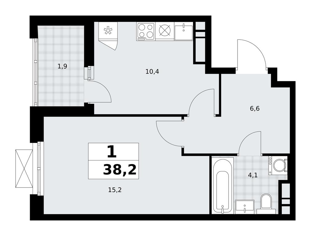 Apartment Sale, 38.2 sq. m. at Prokshino, Prokshino Residential Complex, Sosenskoye Settlement, Moscow, Russia #1 Apartment Sale, 38.2 sq. m. at Prokshino, Prokshino Residential Complex, Sosenskoye Settlement, Moscow, Russia #1