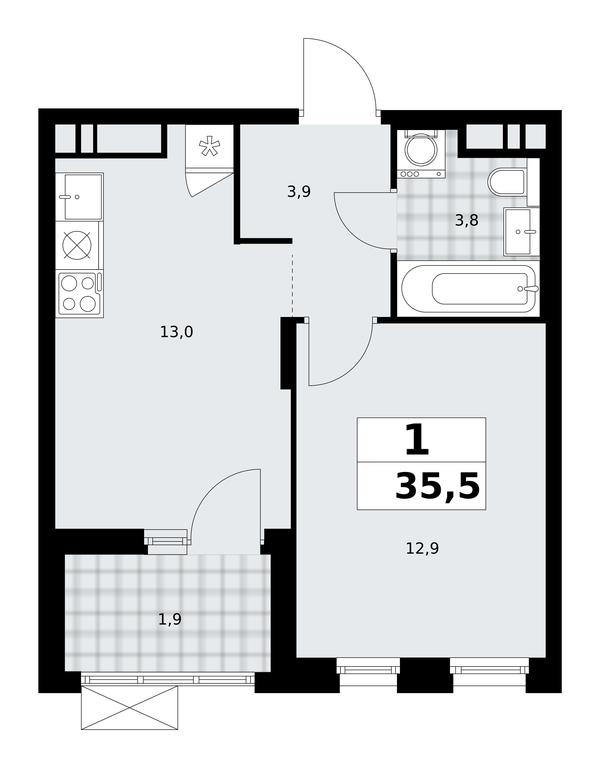 Apartment Sale, 35.5 sq. m. at Prokshino, Prokshino Residential Complex, Sosenskoye Settlement, Moscow, Russia #1 Apartment Sale, 35.5 sq. m. at Prokshino, Prokshino Residential Complex, Sosenskoye Settlement, Moscow, Russia #1