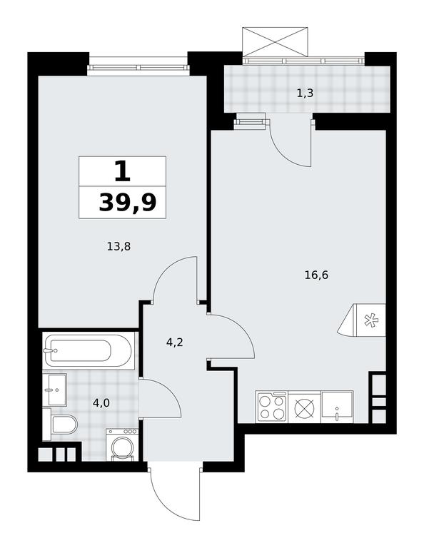 Apartment Sale, 39.9 sq. m. at Prokshino, Prokshino Residential Complex, Sosenskoye Settlement, Moscow, Russia #1 Apartment Sale, 39.9 sq. m. at Prokshino, Prokshino Residential Complex, Sosenskoye Settlement, Moscow, Russia #1