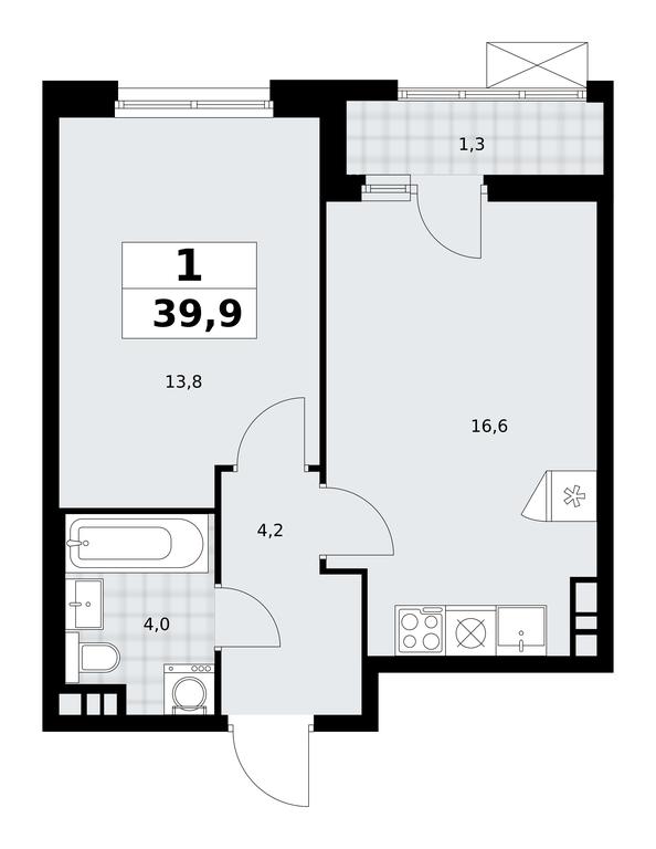 Apartment Sale, 39.9平方米 at Prokshino, Prokshino Residential Complex, Sosenskoye Settlement, Moscow, Russia #1 Apartment Sale, 39.9平方米 at Prokshino, Prokshino Residential Complex, Sosenskoye Settlement, Moscow, Russia #1