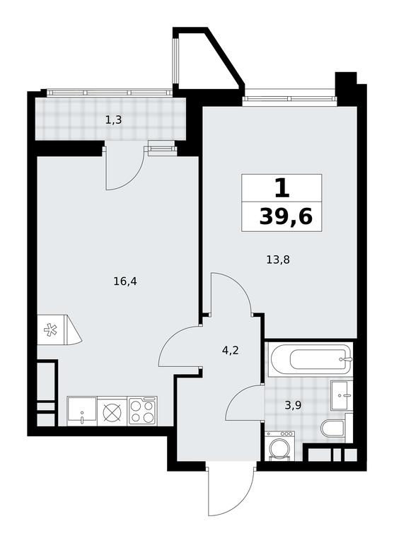 Apartment Sale, 39.6 sq. m. at Prokshino, Prokshino Residential Complex, Sosenskoye Settlement, Moscow, Russia #1 Apartment Sale, 39.6 sq. m. at Prokshino, Prokshino Residential Complex, Sosenskoye Settlement, Moscow, Russia #1
