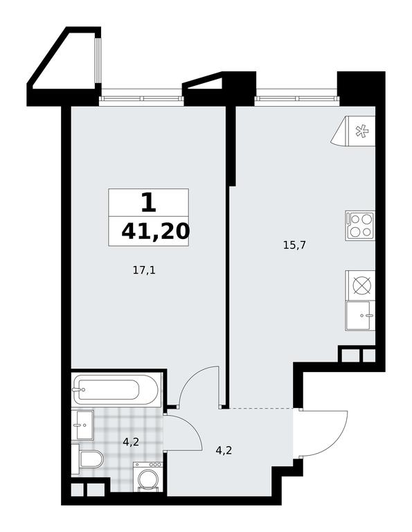 Apartment Sale, 41.2平方米 at Prokshino, Prokshino Residential Complex, Sosenskoye Settlement, Moscow, Russia #1 Apartment Sale, 41.2平方米 at Prokshino, Prokshino Residential Complex, Sosenskoye Settlement, Moscow, Russia #1