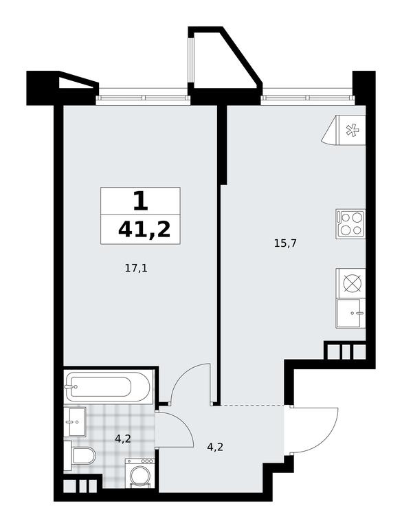 Apartment Sale, 41.2 sq. m. at Prokshino, Prokshino Residential Complex, Sosenskoye Settlement, Moscow, Russia #1 Apartment Sale, 41.2 sq. m. at Prokshino, Prokshino Residential Complex, Sosenskoye Settlement, Moscow, Russia #1