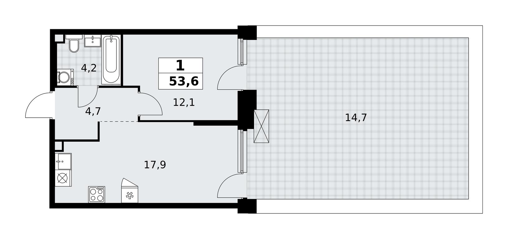 Apartment Sale, 53.6平方米 at Prokshino, Prokshino Residential Complex, Sosenskoye Settlement, Moscow, Russia #1 Apartment Sale, 53.6平方米 at Prokshino, Prokshino Residential Complex, Sosenskoye Settlement, Moscow, Russia #1