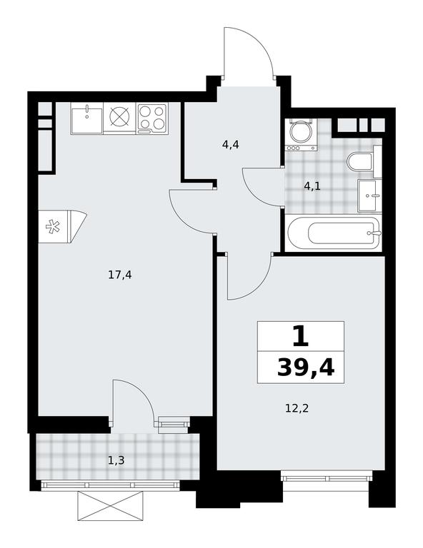 Apartment Sale, 39.4 sq. m. at Prokshino, Prokshino Residential Complex, Sosenskoye Settlement, Moscow, Russia #1 Apartment Sale, 39.4 sq. m. at Prokshino, Prokshino Residential Complex, Sosenskoye Settlement, Moscow, Russia #1