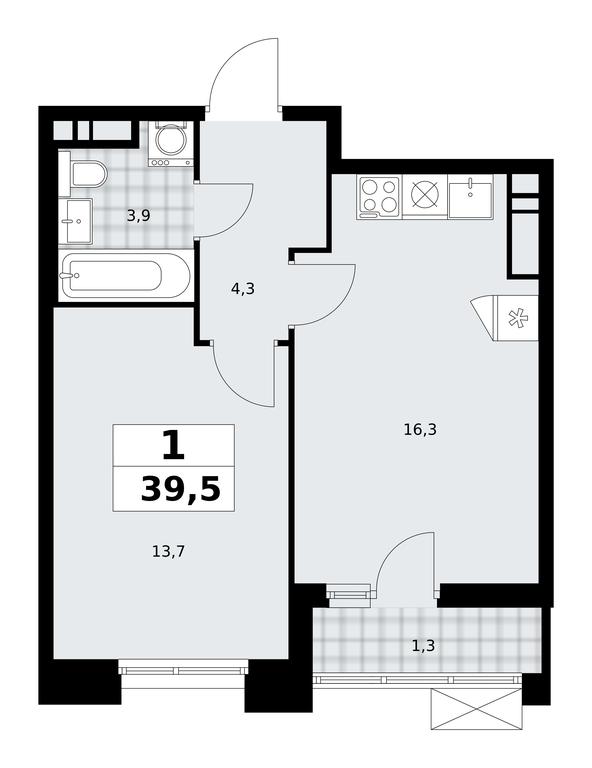 Apartment Sale, 39.5 sq. m. at Prokshino, Prokshino Residential Complex, Sosenskoye Settlement, Moscow, Russia #1 Apartment Sale, 39.5 sq. m. at Prokshino, Prokshino Residential Complex, Sosenskoye Settlement, Moscow, Russia #1