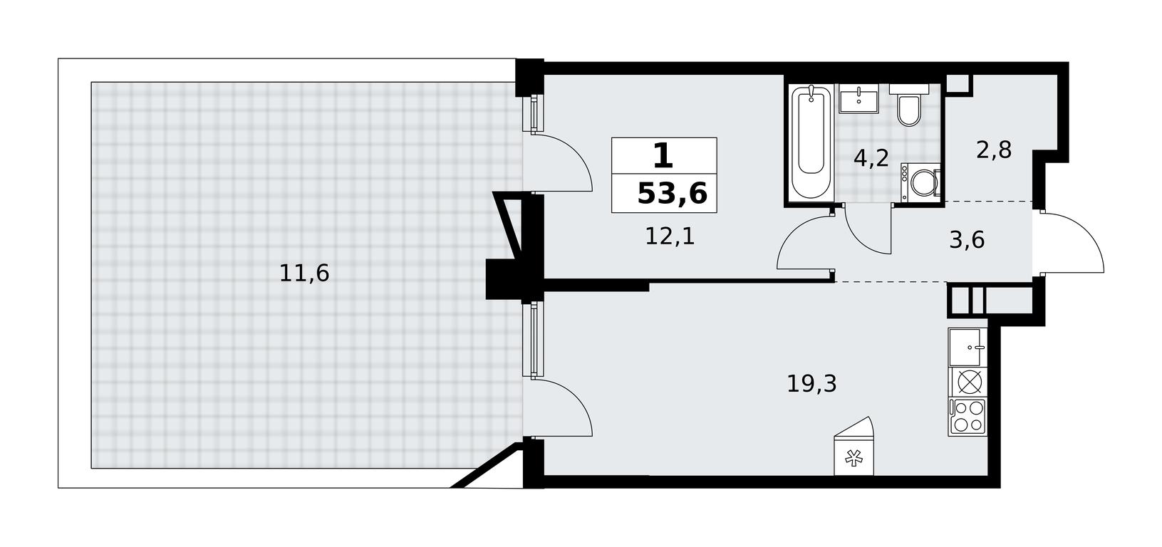 Apartment Sale, 53.6平方米 at Prokshino, Prokshino Residential Complex, Sosenskoye Settlement, Moscow, Russia #1 Apartment Sale, 53.6平方米 at Prokshino, Prokshino Residential Complex, Sosenskoye Settlement, Moscow, Russia #1