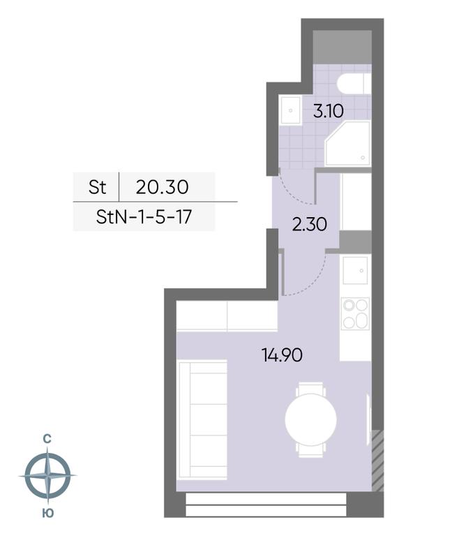 Apartment Sale, 20.3平方米 at Wave, Borisovskye Prudy Street, 1Б, Moscow, Russia #1 Apartment Sale, 20.3平方米 at Wave, Borisovskye Prudy Street, 1Б, Moscow, Russia #1