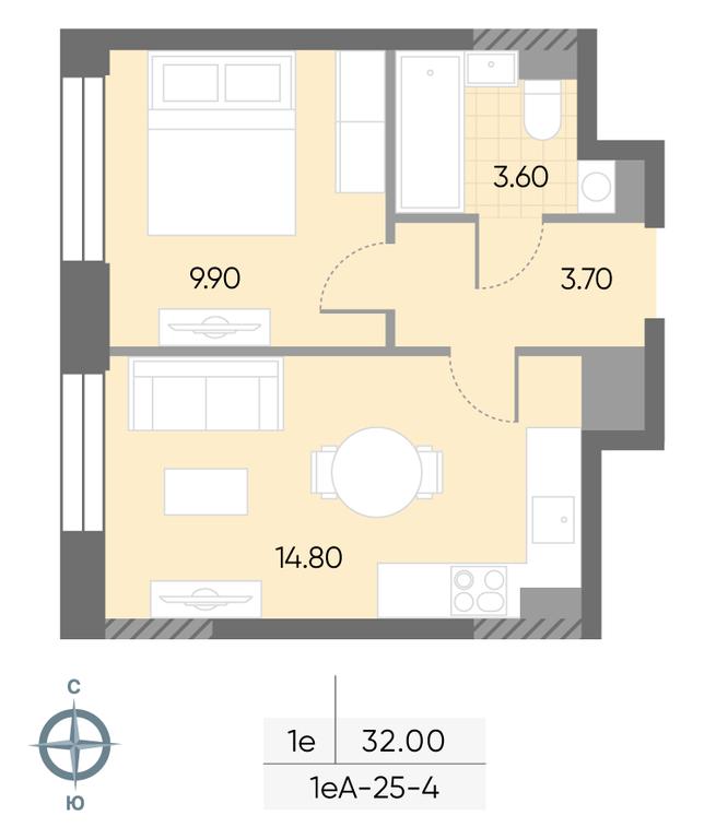 Продажа 1-комн. квартиры, 32 м² в ЖК «Вейв (Wave)», улица Борисовские Пруды, 1Б, Москва, Россия #1 Продажа 1-комн. квартиры, 32 м² в ЖК «Вейв (Wave)», улица Борисовские Пруды, 1Б, Москва, Россия #1