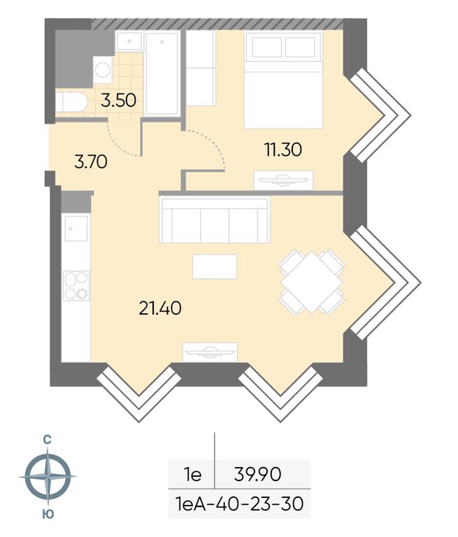 Продажа 1-комн. квартиры, 39,9 м² в ЖК «Вейв (Wave)», улица Борисовские Пруды, 1Б, Москва, Россия #2 Продажа 1-комн. квартиры, 39,9 м² в ЖК «Вейв (Wave)», улица Борисовские Пруды, 1Б, Москва, Россия #2