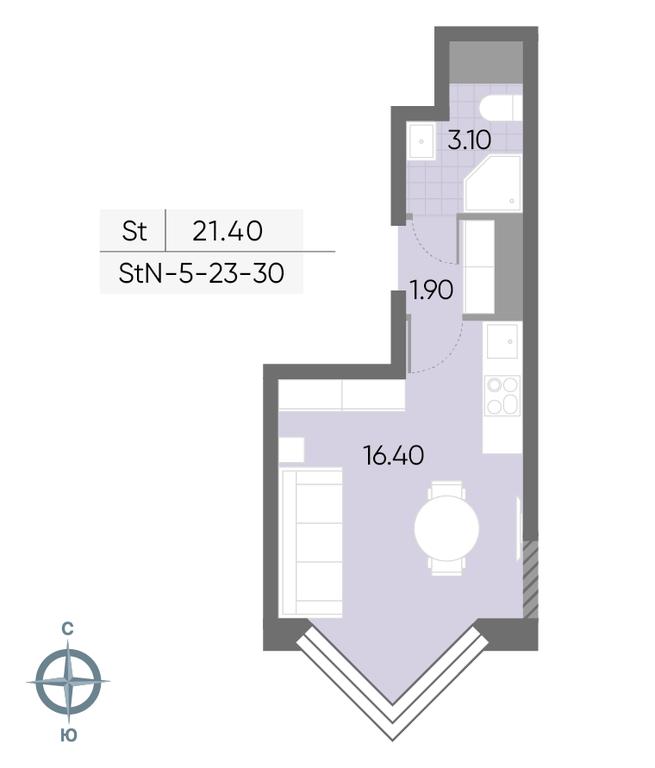 Продажа квартиры, 21,4 м² в ЖК «Вейв (Wave)», улица Борисовские Пруды, 1Б, Москва, Россия #2 Продажа квартиры, 21,4 м² в ЖК «Вейв (Wave)», улица Борисовские Пруды, 1Б, Москва, Россия #2