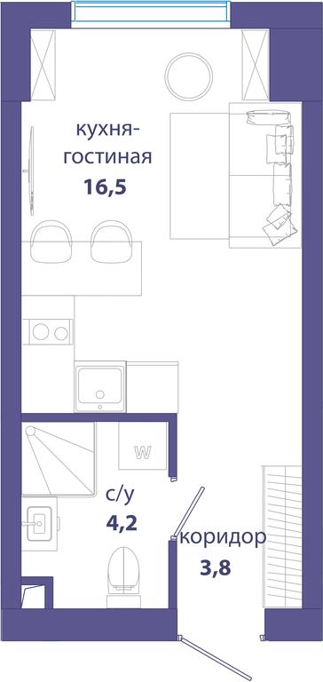 Apartment Sale, 24.5平方米 at Sobytie, Lobachevskogo Street, 124к3, Moscow, Russia #1 Apartment Sale, 24.5平方米 at Sobytie, Lobachevskogo Street, 124к3, Moscow, Russia #1