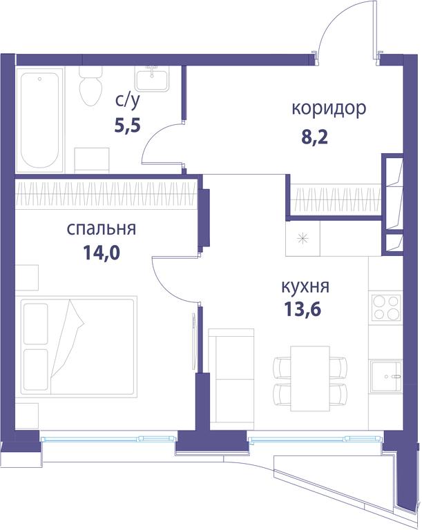 Продажа 1-комн. квартиры, 41,2 м² в ЖК «Символ», проезд Невельского, 6к1, Москва, Россия #1 Продажа 1-комн. квартиры, 41,2 м² в ЖК «Символ», проезд Невельского, 6к1, Москва, Россия #1