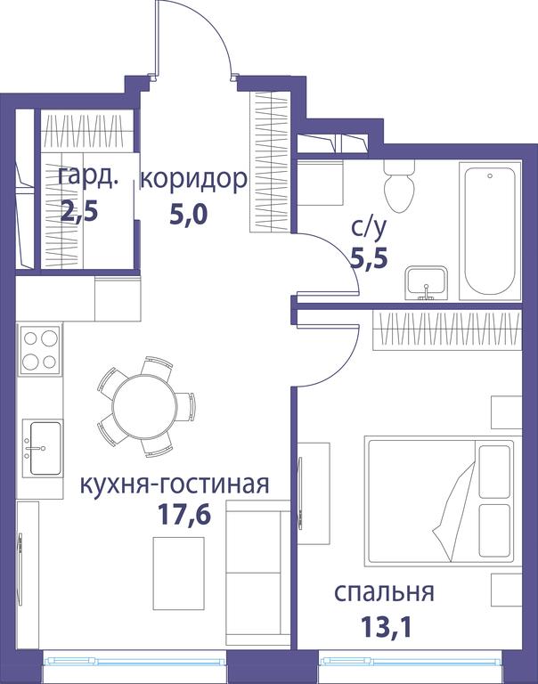 Продажа 1-комн. квартиры, 43,7 м² в ЖК «Символ», проезд Невельского, 6к1, Москва, Россия #1 Продажа 1-комн. квартиры, 43,7 м² в ЖК «Символ», проезд Невельского, 6к1, Москва, Россия #1