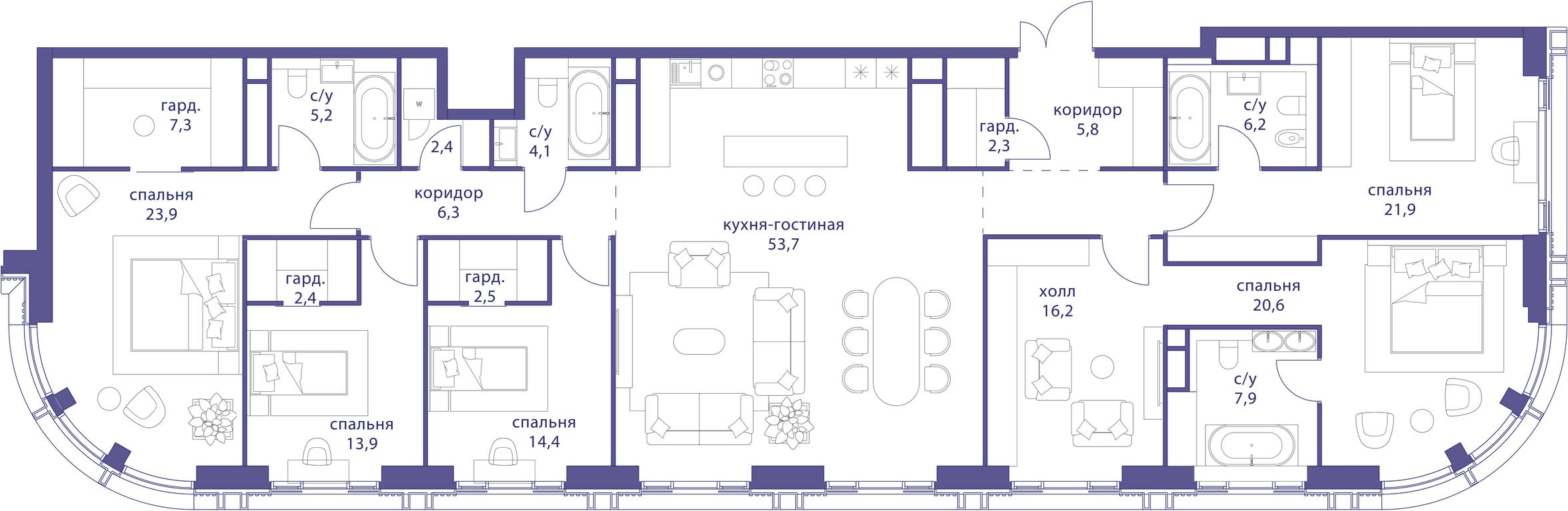 Продажа 5-комн. квартиры, 224,3 м² в ЖК «Татарская 35», Большая Татарская улица, Москва, Россия #1 Продажа 5-комн. квартиры, 224,3 м² в ЖК «Татарская 35», Большая Татарская улица, Москва, Россия #1