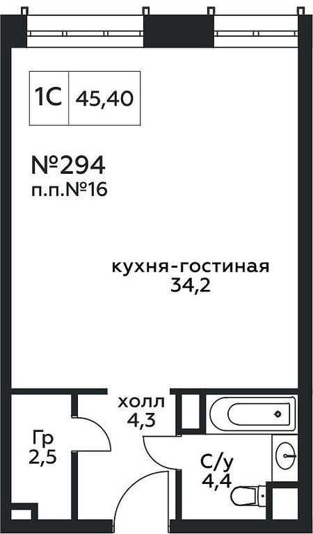Apartment Sale, 45.4 sq. m. at Stremyannyj 2, Stremyanniy Lane, 2, Moscow, Russia #1 Apartment Sale, 45.4 sq. m. at Stremyannyj 2, Stremyanniy Lane, 2, Moscow, Russia #1