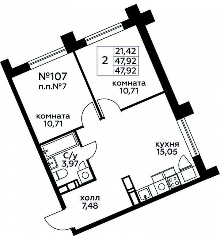 1-BD Apartment Sale, 47.92 sq. m. at Kvartal Rumyantsevo, ulitsa Admirala Kornilova, с1, Mosrentgen Settlement, Moscow, Russia #1 1-BD Apartment Sale, 47.92 sq. m. at Kvartal Rumyantsevo, ulitsa Admirala Kornilova, с1, Mosrentgen Settlement, Moscow, Russia #1