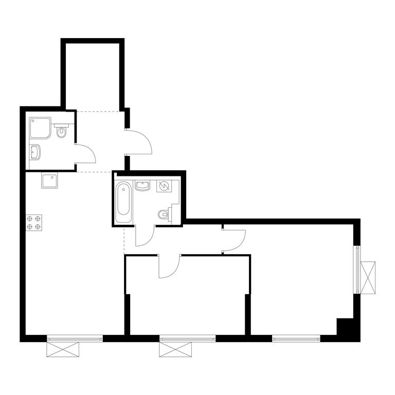 2-BD Apartment Sale, 69.9平方米 at Liublinskiy Park, Lyublinskaya Street, 78к2, Moscow, Russia #1 2-BD Apartment Sale, 69.9平方米 at Liublinskiy Park, Lyublinskaya Street, 78к2, Moscow, Russia #1