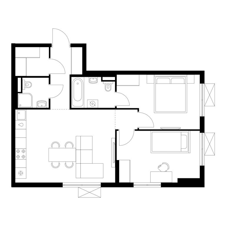 2-BD Apartment Sale, 61.7 sq. m. at Volzhskiy Park, 1st Grayvoronovsky Drive, 3с11, Moscow, Russia #1 2-BD Apartment Sale, 61.7 sq. m. at Volzhskiy Park, 1st Grayvoronovsky Drive, 3с11, Moscow, Russia #1