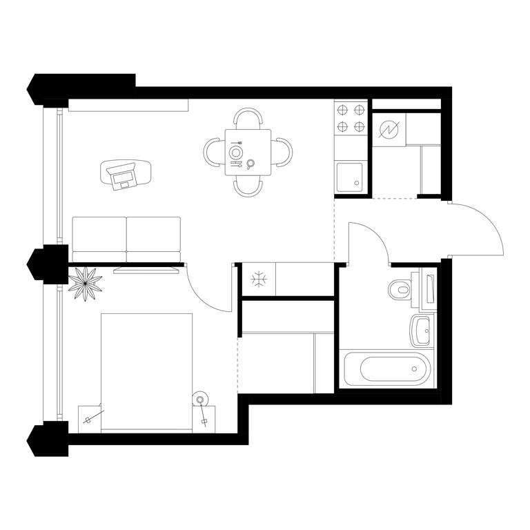 Продажа 1-комн. квартиры, 34,9 м² в ЖК «Бусиновский парк», Ижорская улица, 6с5, Москва, Россия #1 Продажа 1-комн. квартиры, 34,9 м² в ЖК «Бусиновский парк», Ижорская улица, 6с5, Москва, Россия #1