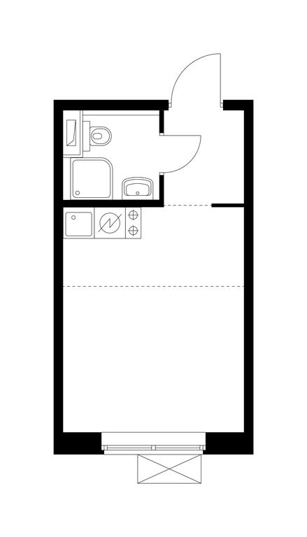 Apartment Sale, 19.6 sq. m. at Butovo Park 2, Butovo Park Residential Complex, Butovo Work Settlement, Leninskiy City District, Moscow Region, Russia #1